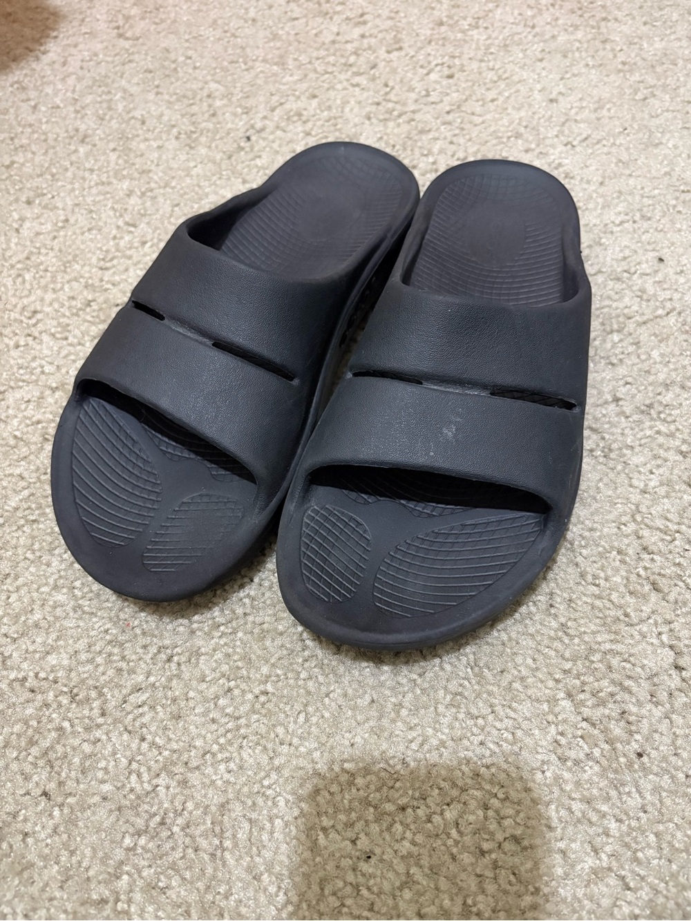 Navy Oofos Ooahh Recovery Slides M7/W9